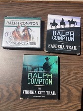 Excellent Books! Ralph Compton-Lot of 3-Audio Books-CD/Compact Discs
