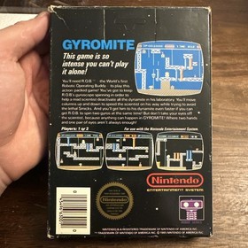 Gyromite (Nintendo NES) 5 Screw Hangtab Matte Sticker - Complete - Authentic
