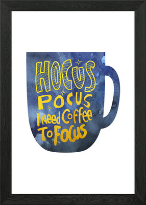 Coffee To Focus Gerahmtes Wandbild Poster Leinwanddruck Bild