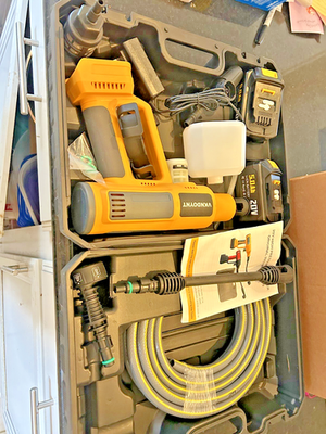 #ad #ad VKND OYNT Cordless Pressure Washer 21V Portable Power Cleaner Kit w Case $32.38