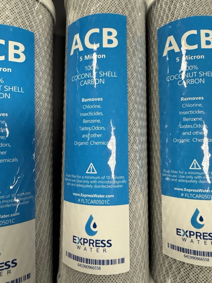 5 Activated Carbon Block Water Filter Replacement – 10 inch 5 Micron – ACB - Image 2 of 2