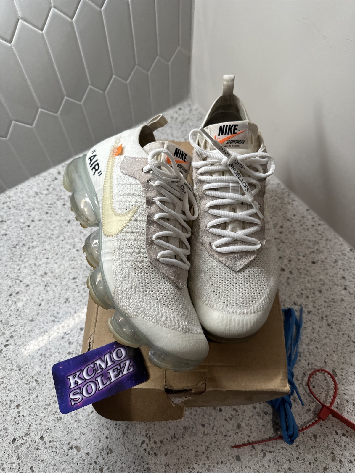 OFF WHITE X NIKE Taglia 9 Nike Off White x Air VaporMax parte 2 USATE