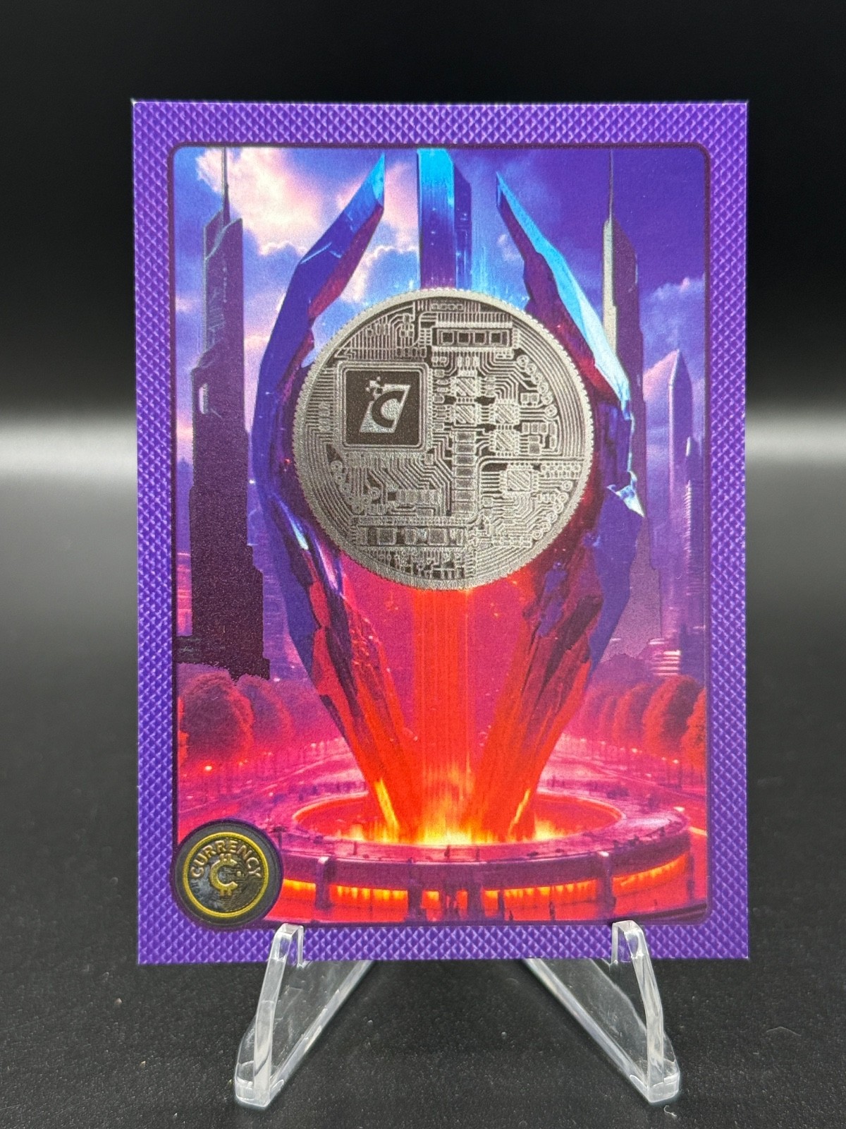 Cardsmiths Currency Series 5 #1-SP Bitcoin Iced Foil Parallel