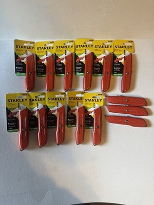 14 Pc Lot Of Stanley 10-189C Self-Retracting Safety Blade Utility Knife New