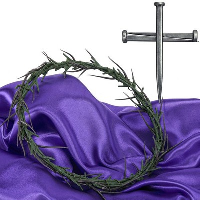 5 Pcs Easter Crown of Thorns Set, Jesus Crown Decor Set Includes Thorns Wreat...