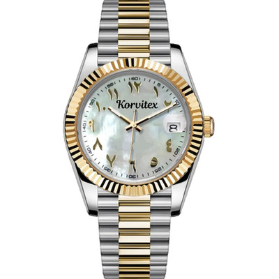 Korvitex Sport Luxury Watch   NH35 Automatic   MOP Dial 40mm Two-Tone