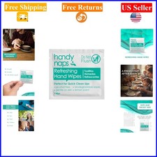HandyNaps Alcohol-Free Lemon Scent Hand Wipes, 100 Pack, Travel  Kids