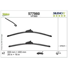 Scheibenwischer Set vorne für Peugeot 206 2A/C CC 2D SW 2E/K 206+ 2L | 24413986