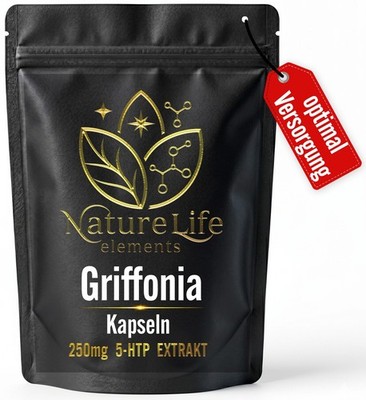   5-HTP Kapseln 250mg Hochdosiert  Griffonia Stimmungsaufheller - Schlaf Komplex