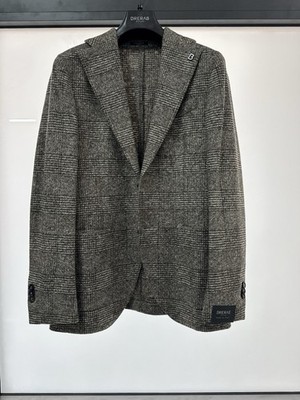 Breras Milano Jacke Karo Taupe Herren 48