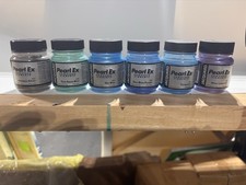 Jacquard Pearl Ex Mica Pigment Powder Set, 6 Jars Multicolor, JPX1688