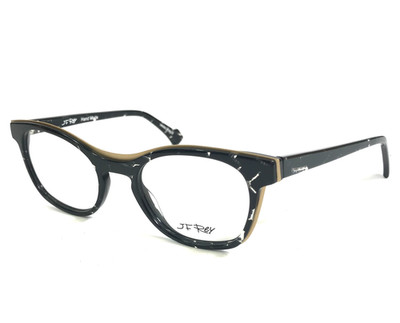 J.F. Rey Damenbrille JF1340 0050 Noir Travaille Dore Doux Cat-Eye 50-19-143