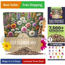 Cut Flower Garden Seeds - Extra Large 1 Ounce Packet - Over 7,500 Fresh Open ... 368.96 per gallon