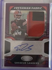 2025 Panini Certified FF Mirror Signatures Shedeur Sanders Purple Etch /40 