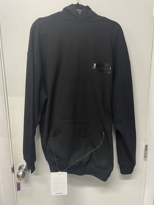 Balenciaga Plain Gaffer Tape Hoodie Oversized Size: Men's / US M