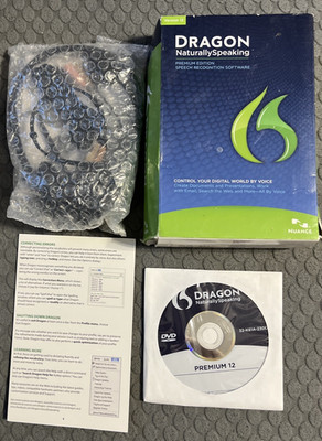 Nuance Dragon Naturally Speaking Version  12 Premium Edition Speech  Recognition