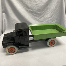 Antique 1920s-30s J. Chein Hercules Mack Dump Truck Pressed Steel Vintage Toy