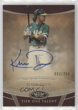 2019 Topps Tier One Tier One Talent Auto /299 Khris Davis #TTA-KD Auto 0d08
