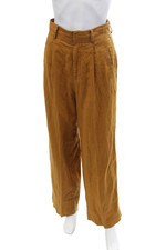 Everlane Unisex Chino Pants Brown Linen Hook Eye Size 0