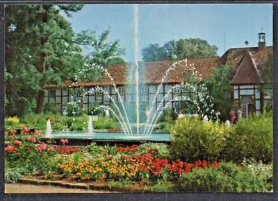 K698# Postcard Bad Driburg, Drinking Hall with Fountain, 1960s