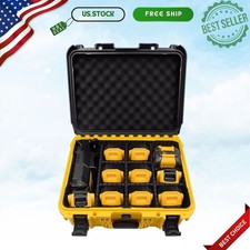 XL Hard Case for DeWalt 12V 20V 60V Battery Charger Organizer Case Only