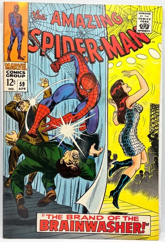Marvel Comic The Amazing Spider-Man #59 Apr 1968 1st Mary Jane Cover GD+