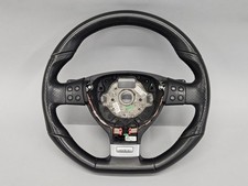 06-09 Volkswagen Golf Gti Mk5 Black Leather Steering Wheel W Paddle Shifters