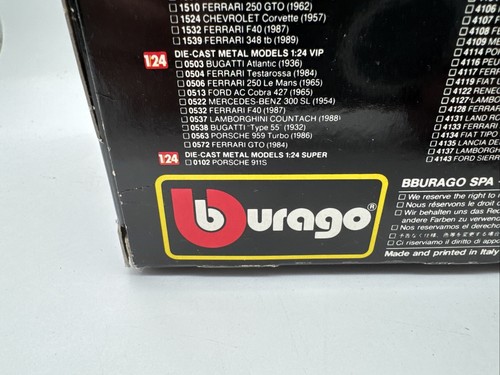 Model Bburago Ferrari F40 1987 Rot In Box 1:24 Burago - Bild 15 von 20