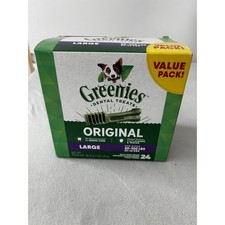 Original Dental Dog Chews Large - 24 Treats - Dogs 50-100 lbs By Greenies