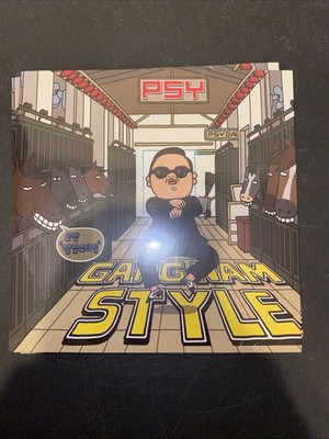 Psy   Gangnam Style Blue Coloured Vinyl 7'' Record Single - NEW Seal