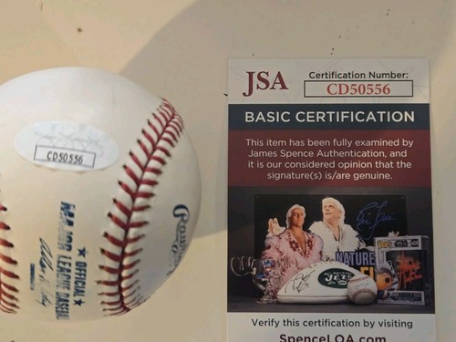 Cliff Lee Autographed Mlb Baseball Indians And Phillies Jsa - Picture 3 of 3