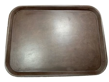 Vintage Bolta Serving  Tray 401 Brown Made In USA 16 1/4X 12”