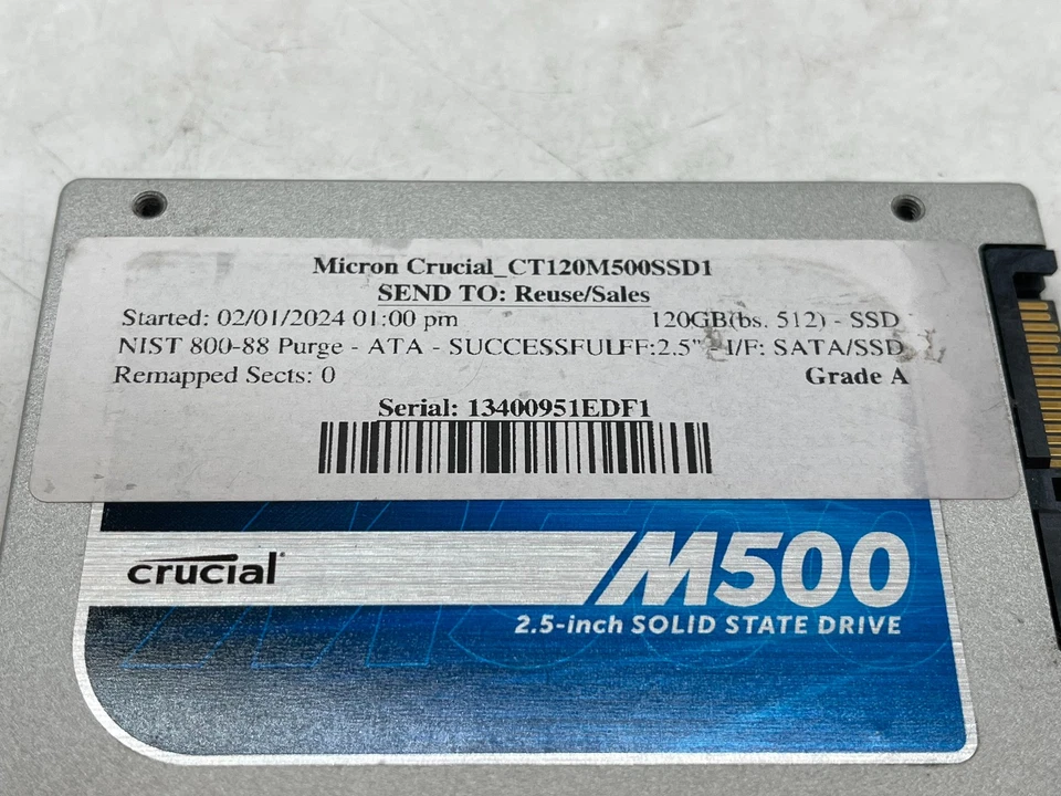 Crucial M500 CT120M500SSD1 120GB 2.5" SATA Internal SSD GRADE A FREE S/H - Image 4 of 4