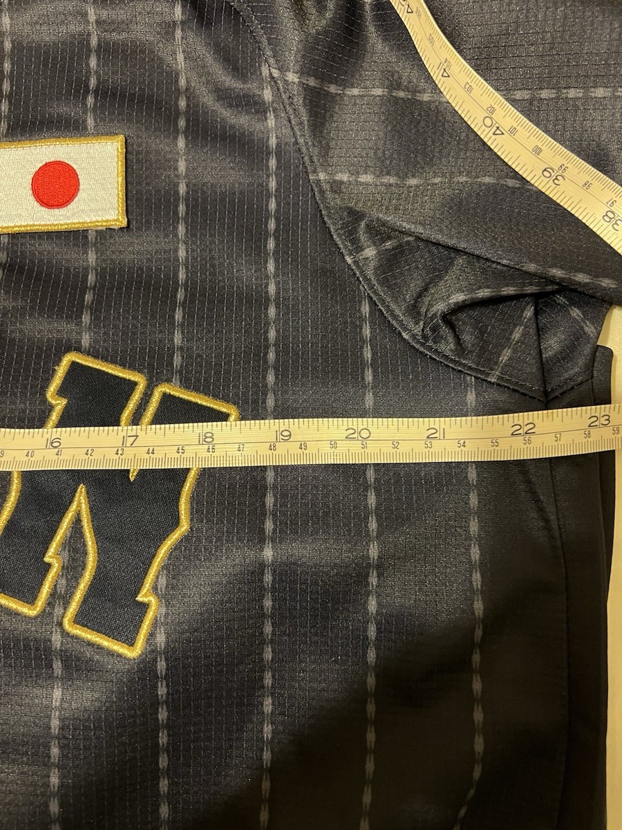 NEW MIZUNO Japan WBC WORLD BASEBALL Classic Jersey Navy Blue/Grey