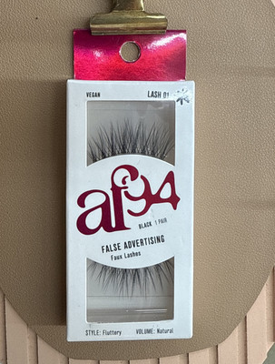 AF94 False Advertising Vegan Faux Lashes Fluttery Natural Volume #Lash 01