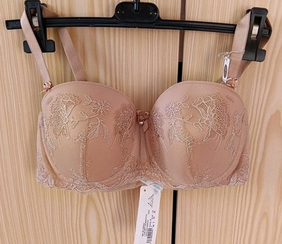 Eprise De Lise Charmel Nude BH Balkon gepolstert Swarovski Kristall 