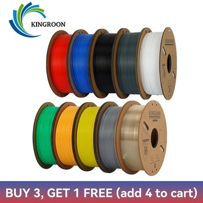 【Buy 4 Pay 3】Kingroon 3D Drucker Filament 1KG PLA PETG Seide Matte 1,75mm Bündel