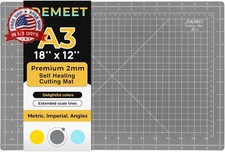Premium Self Healing Cutting Mat 18'' x 12'', A3 Non-slip Sewing Mat for Quiltin