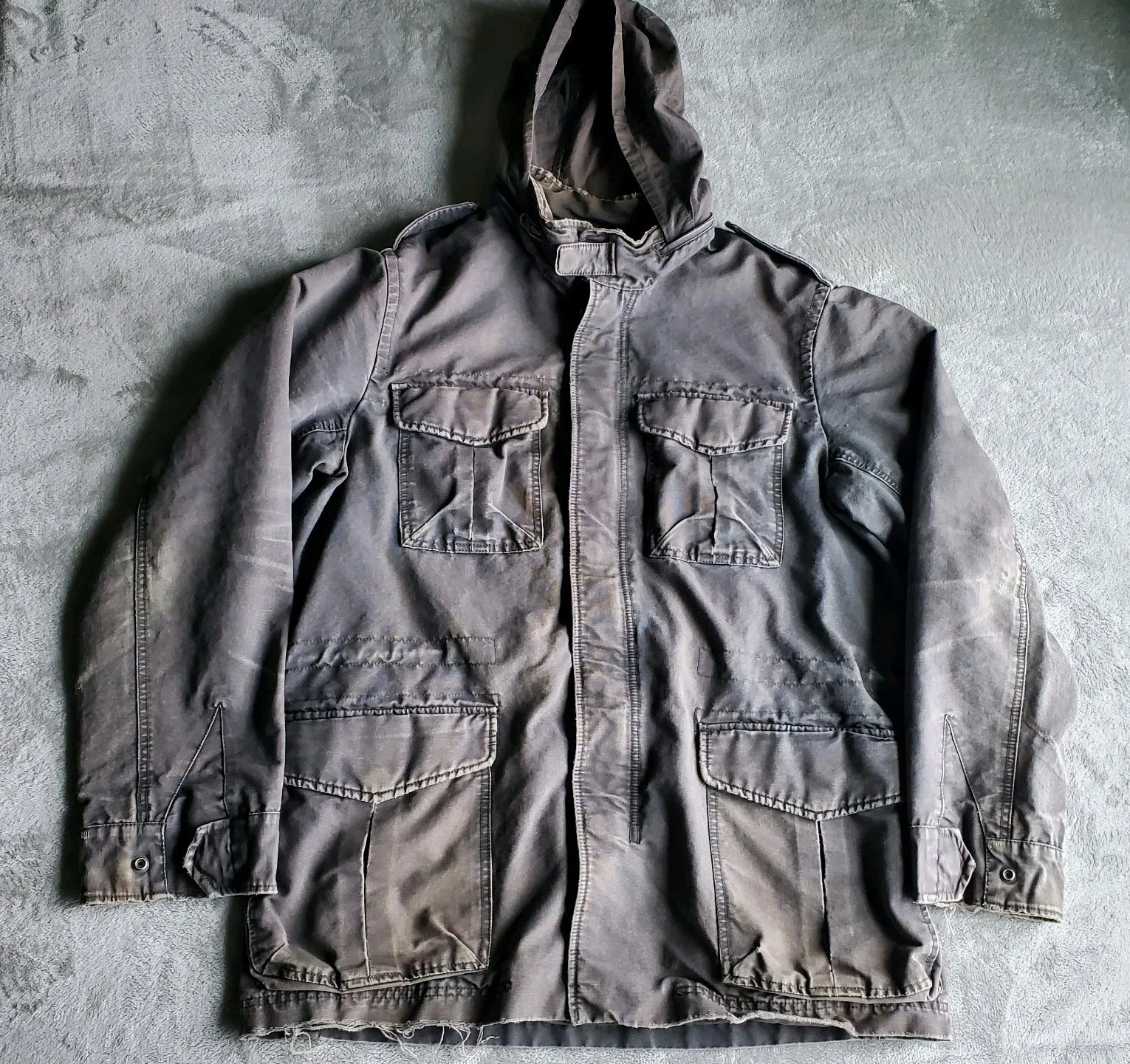 Vintage Gap Chore Jacket M65 Field Style Distressed Workwear Mens L