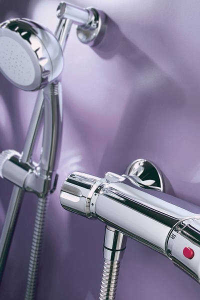 Triton Unichrome Aire Thermostatic Bar Shower Mixer & Kit