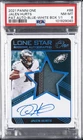 2021 PANINI ONE PATCH AUTO-BLUE-WHITE BOX 1/1 #88 JALEN HURTS 1/1 PSA 8