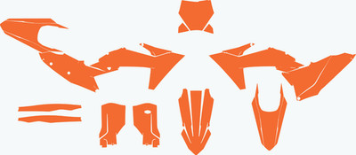 KTM SXF EXC 2023-2024 vector template