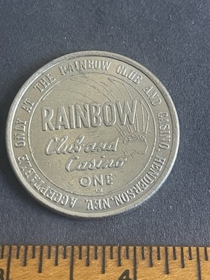 Rainbow Club and Casino - $1.00 Gaming / Casino Token - Henderson, NV T680