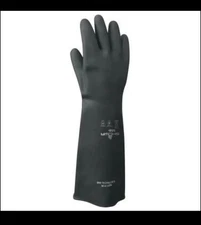 SHOWA BEST NATURAL RUBBER HD GLOVES,BLACK 558-09 New