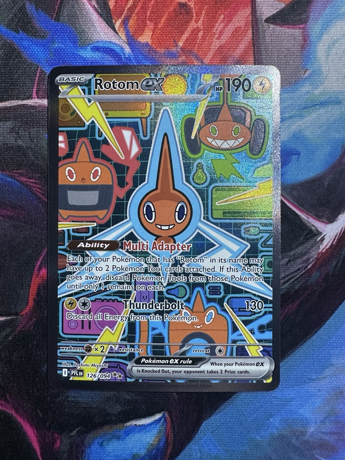 Rotom ex 126/094 Special Illustration Rare Pokemon TCG Phantasmal Flames NM