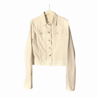 Helmut Lang SS99 Extended Sleeve White Denim Jacket