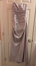 Strapless David's Bridal Lavender Gown Size 6