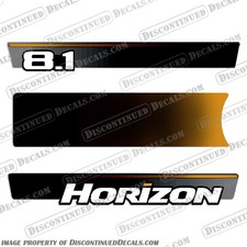 Fits Mercury Mercruiser 8.1 Horizon Inboard Motor Flame Arrestor Cover Decal Kit