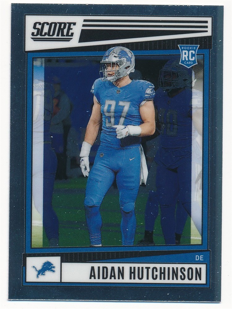 AIDAN HUTCHINSON 2022 PANINI SCORE #SP-307 RC ROOKIE DETROIT LIONS MINT
