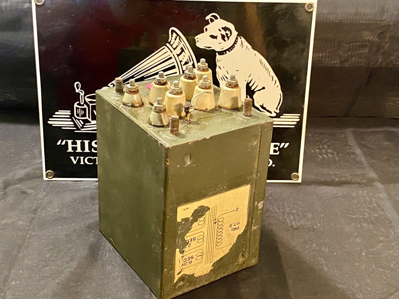 Original antique audiophile transformer made in USA #0173